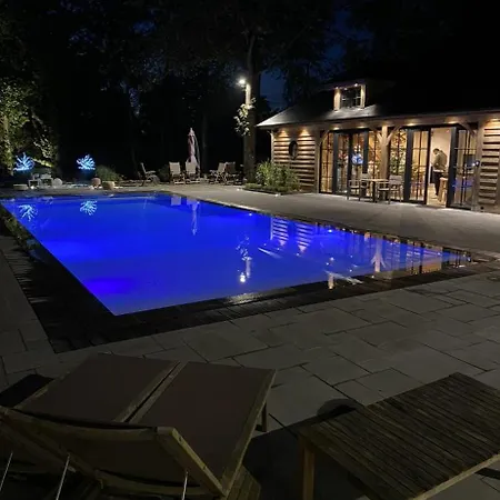 Magnifique En Bois Avec Piscine Et Jacuzzi
