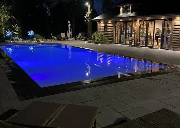 Magnifique En Bois Avec Piscine Et Jacuzzi