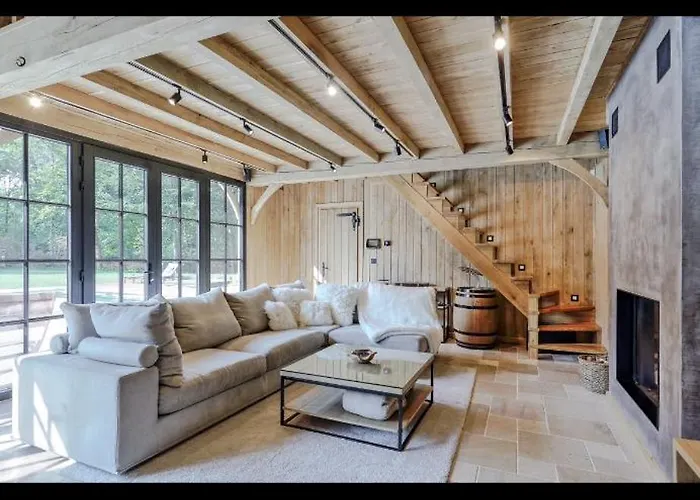 Magnifique En Bois Avec Piscine Et Jacuzzi Chalet