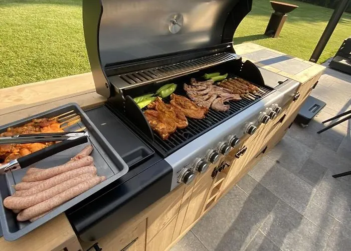 Magnifique En Bois Avec Piscine Et Jacuzzi Court-Saint-Etienne