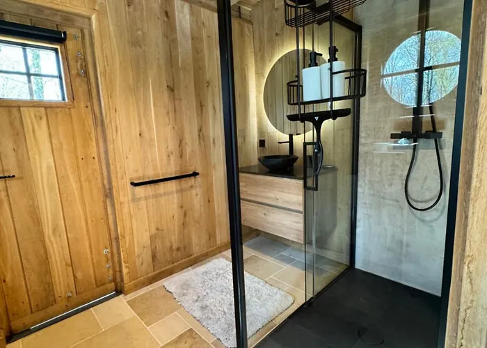 Magnifique En Bois Avec Piscine Et Jacuzzi Chalet *